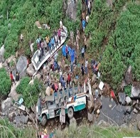 উত্তরাখন্ডে পাহাড়ি রাস্তায় বাস গভীর খাদে পড়ে নিহত অন্তত ২৮