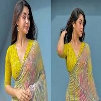 রোজা শাড়িতে মুগ্ধতা ছড়ালেন