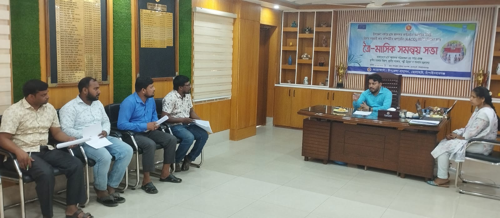 ভোলাহাটে গ্রাম আদালতের ত্রৈমাসিক সভা অনুষ্ঠিত