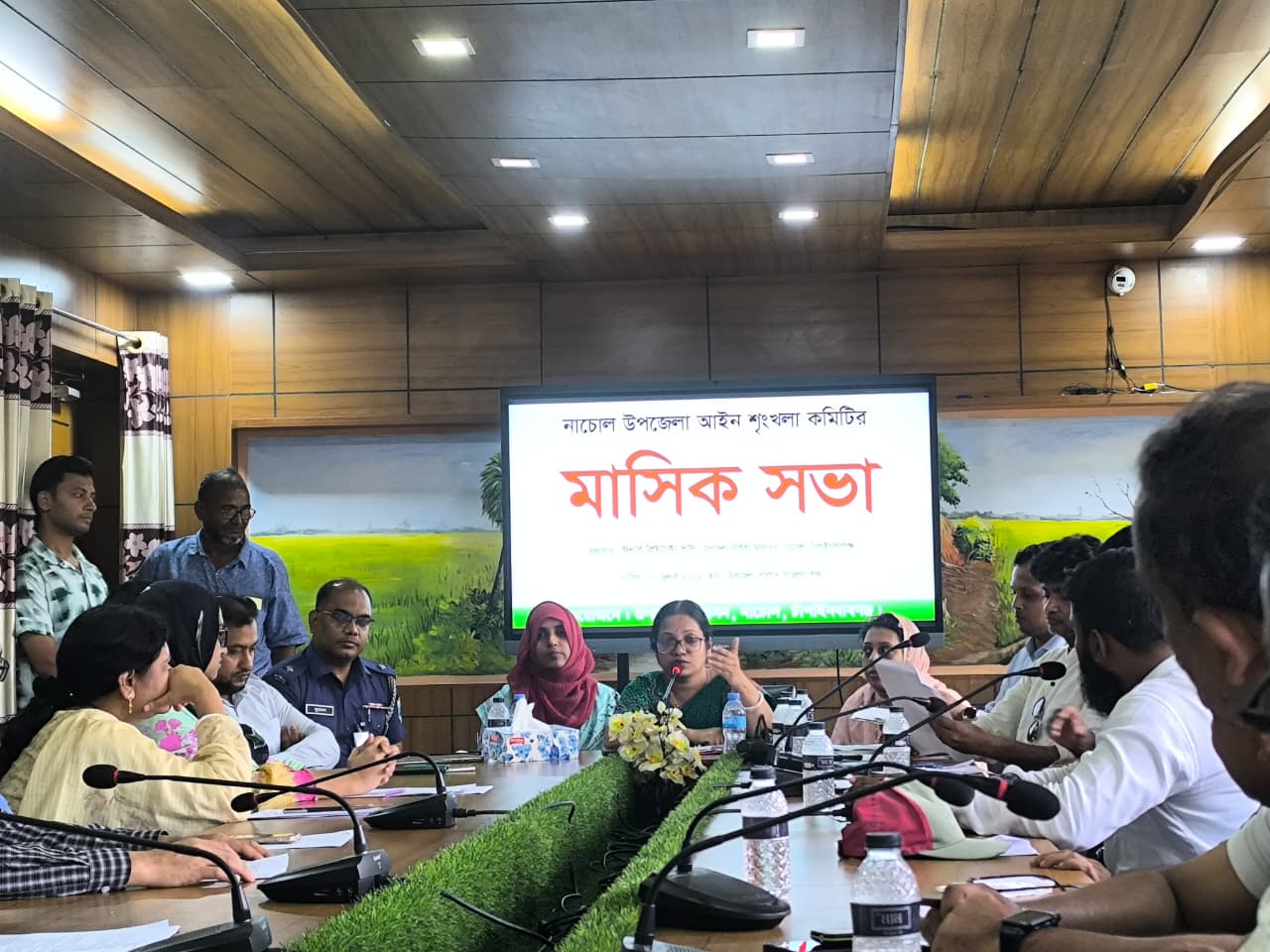 নাচোলে উপজেলা আইনশৃঙ্খলা কমিটির মাসিক সভা অনুষ্ঠিত