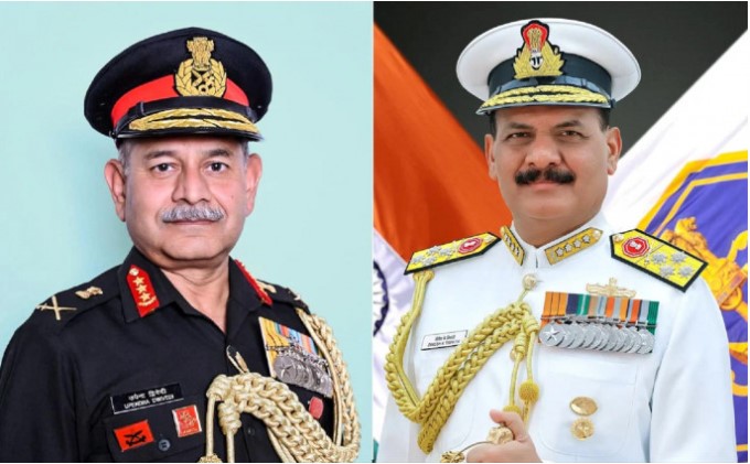 ভারতের প্রতিরক্ষা প্রধান সুব্রামণি নৌবাহিনীর দায়িত্বে স্বামীনাথন