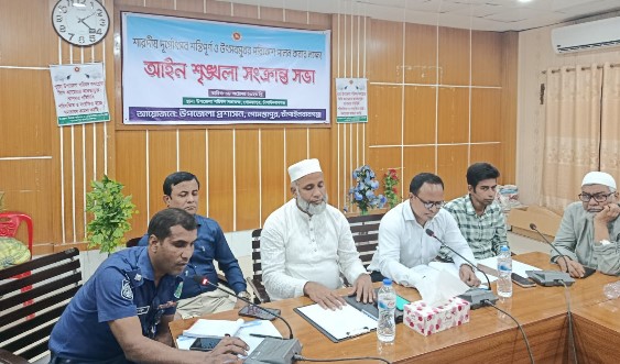 গোমস্তাপুরে দুর্গাপূজা উপলক্ষে আইনশৃঙ্খলা সভা