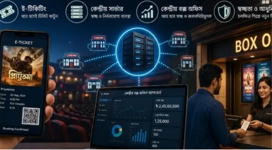 চালু হচ্ছে ই-টিকিটিং ও বক্স অফিস ঢালিউডে স্বস্তি