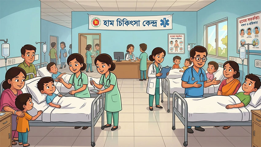 ২৪ ঘণ্টায় হাম উপসর্গে ৭ জনের মৃত্যু