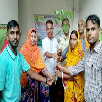 হুজরাপুরে বৃক্ষ রোপণ ও চারা বিতরণ