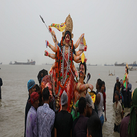 বিসর্জনের মধ্যদিয়ে শেষ হলো শারদীয় দুর্গোৎসব