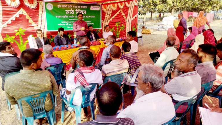 গোবরাতলার আমারকে শসা চাষ বিষয়ক মাঠ দিবস