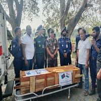 সোনামসজিদ সীমান্ত দিয়ে ভারতীয় নাগরিকের লাশ হস্তান্তর