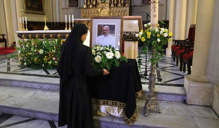 পোপ ফ্রান্সিসের মৃত্যুতে জানানো শোকবার্তা মুছে ফেলল ইসরায়েল