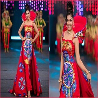 মিস ওয়ার্ল্ডের মঞ্চে রিকশার হুডওয়ালা গাউনে বাংলাদেশের প্রতিযোগী