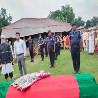 শিবগঞ্জে বীর মুক্তিযোদ্ধা জালাল উদ্দিনের রাষ্ট্রীয় মর্যদায় দাফন