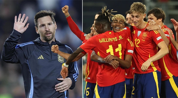 বিশ্বের এক নম্বর দল এখন স্পেন, তিনে নেমে গেছে আর্জেন্টিনা, ছয়ে ব্রাজিল