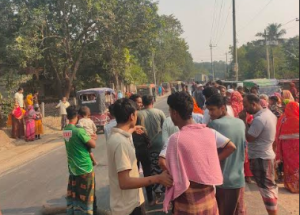 হরিনগরে ট্রাকচাপায় বৃদ্ধার মৃত্যু