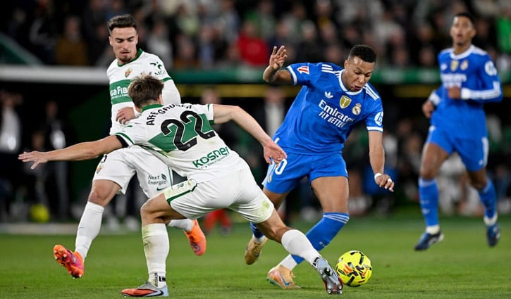 বেলিংহামের শেষ মুহূর্তের গোলে হার এড়াল রিয়াল