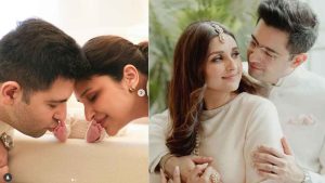 রাঘব-পরিণীতি ছেলেকে প্রকাশ্যে এনে নাম জানালেন