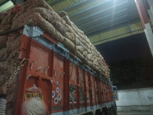 সোনামসজিদ স্থলবন্দরে দ্বিতীয় দিনে ১৫ ট্রাকে  আমদানী আরও ৪১৯ টন ভারতীয় পেঁয়াজ