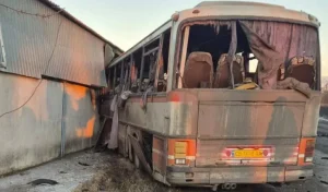 ইউক্রেনে যাত্রীবাহী বাসে রাশিয়ার ড্রোন হামলায় নিহত ১২