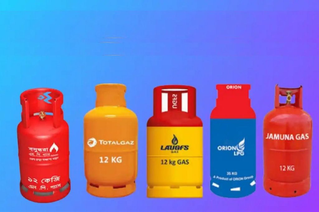 এলপিজির ১২ কেজির সিলিন্ডার দাম ১৯৪০ টাকা
