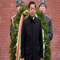 নতুন রাষ্ট্রপতি হিসেবে শপথ নিলেন মিন অং হ্লাইং